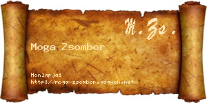 Moga Zsombor névjegykártya